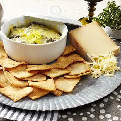 Cogumelo assado e molho de acelga