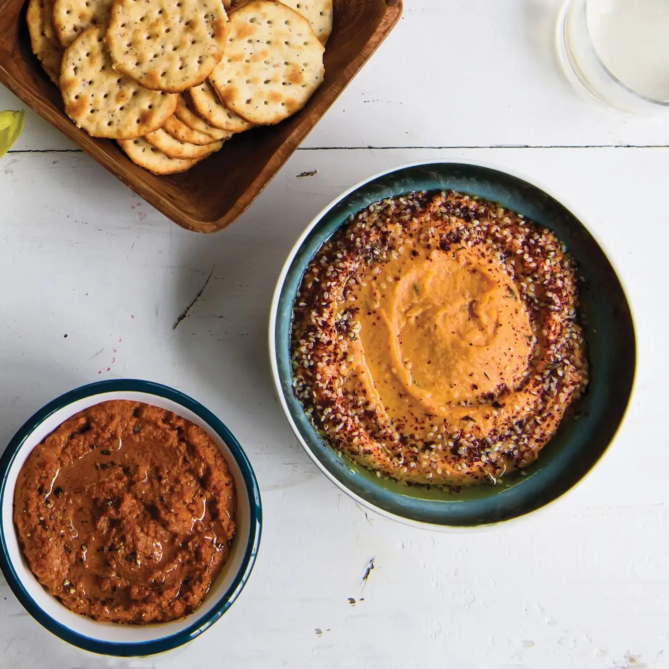 Doces de batata -doce - mergulhe com za'atar