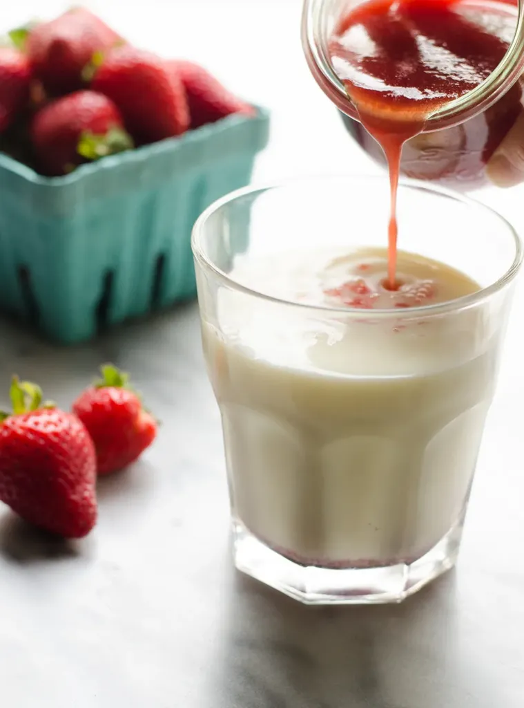 Homemade Strawberry Syrup for Strawberry Milk' title='Homemade Strawberry Syrup for Strawberry Milk