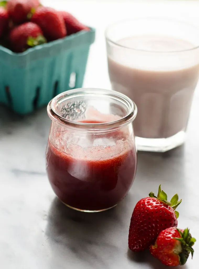 Homemade Strawberry Syrup for Strawberry Milk' title='Homemade Strawberry Syrup for Strawberry Milk