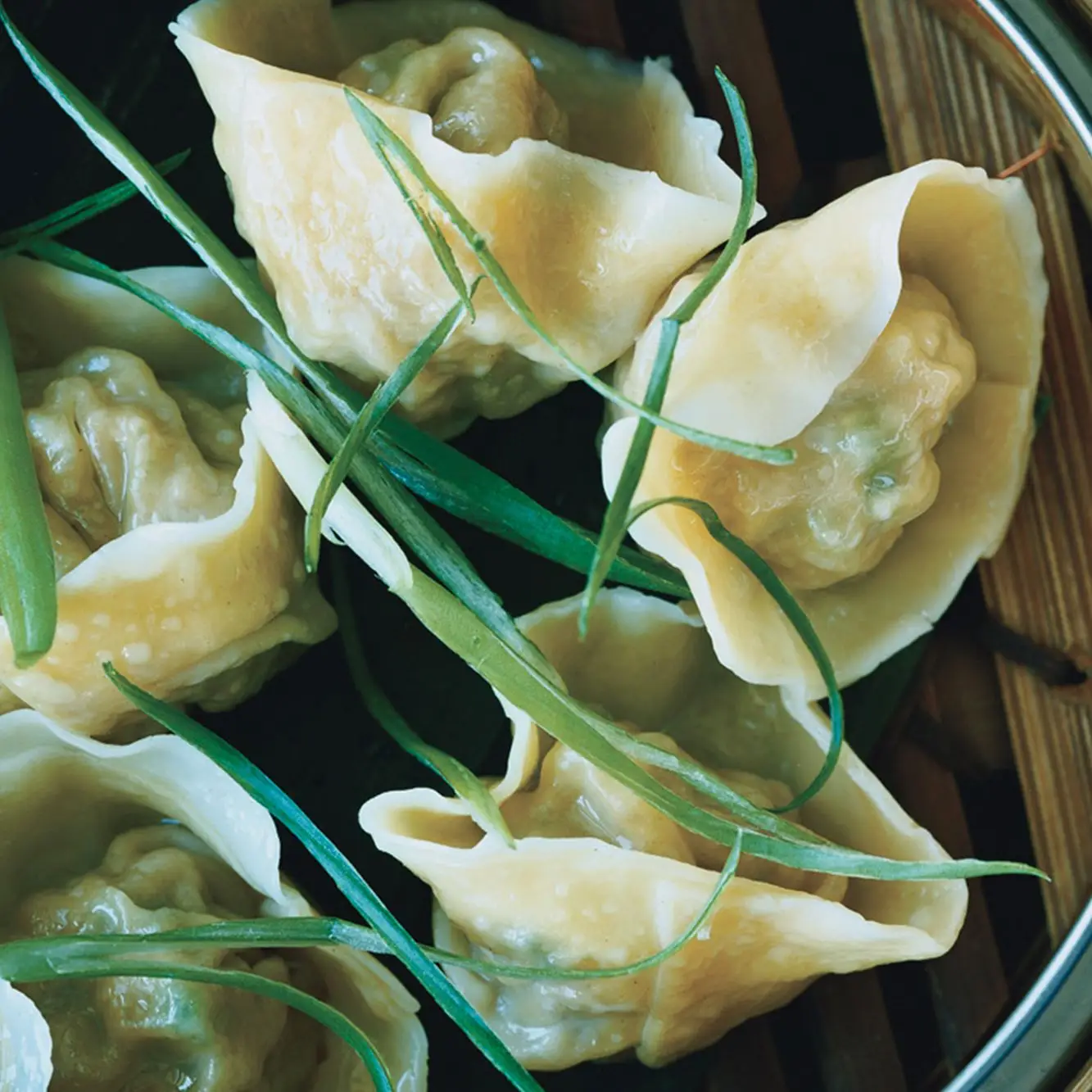 Bolinhos de carne de porco e cebolinha