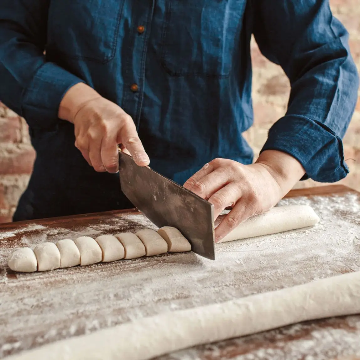 Massa de bolinho cozido ou panfried