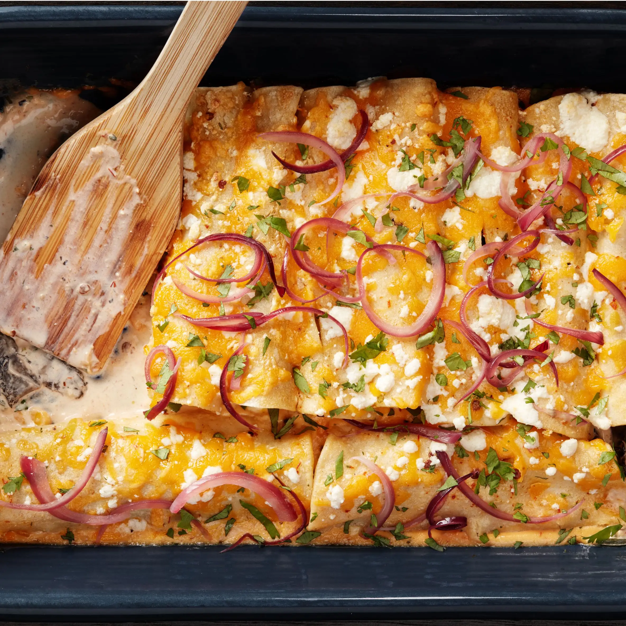 Portobello e Poblano Enchiladas