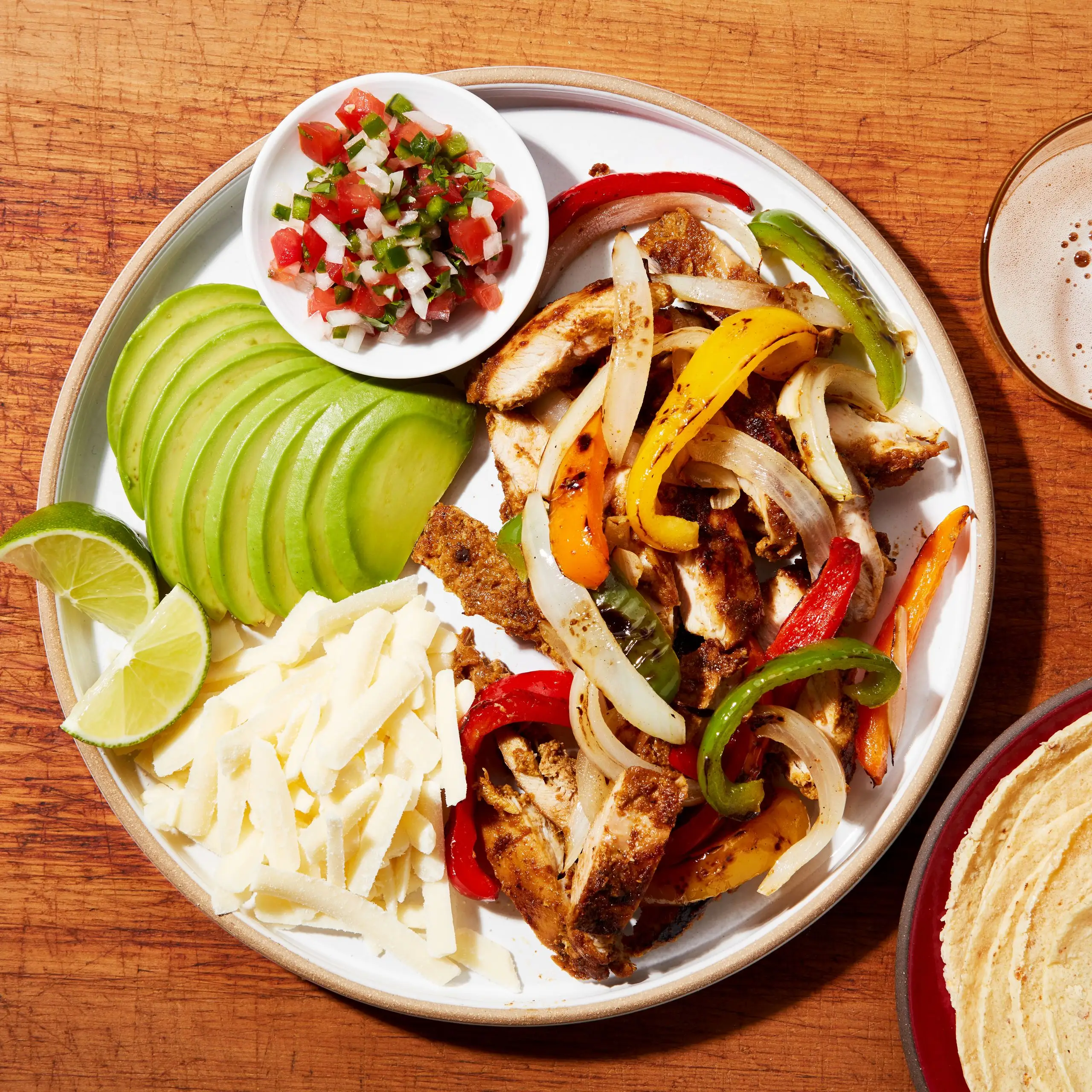 Fajitas de frango