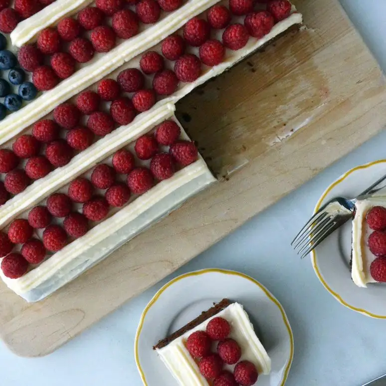 Bolo de bandeira americana