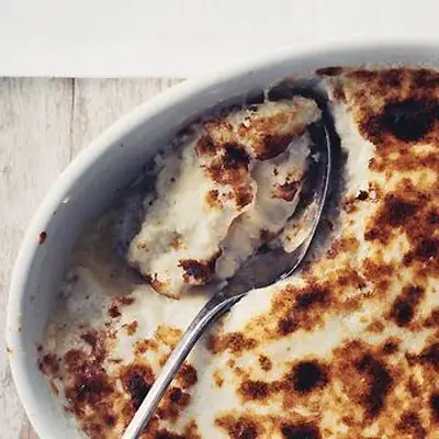 Purê de batata e queijo