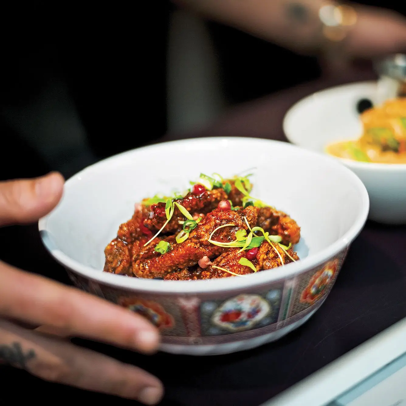 Asas de frango frito