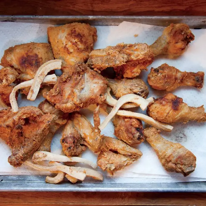 Frango frito da senhorita Ora