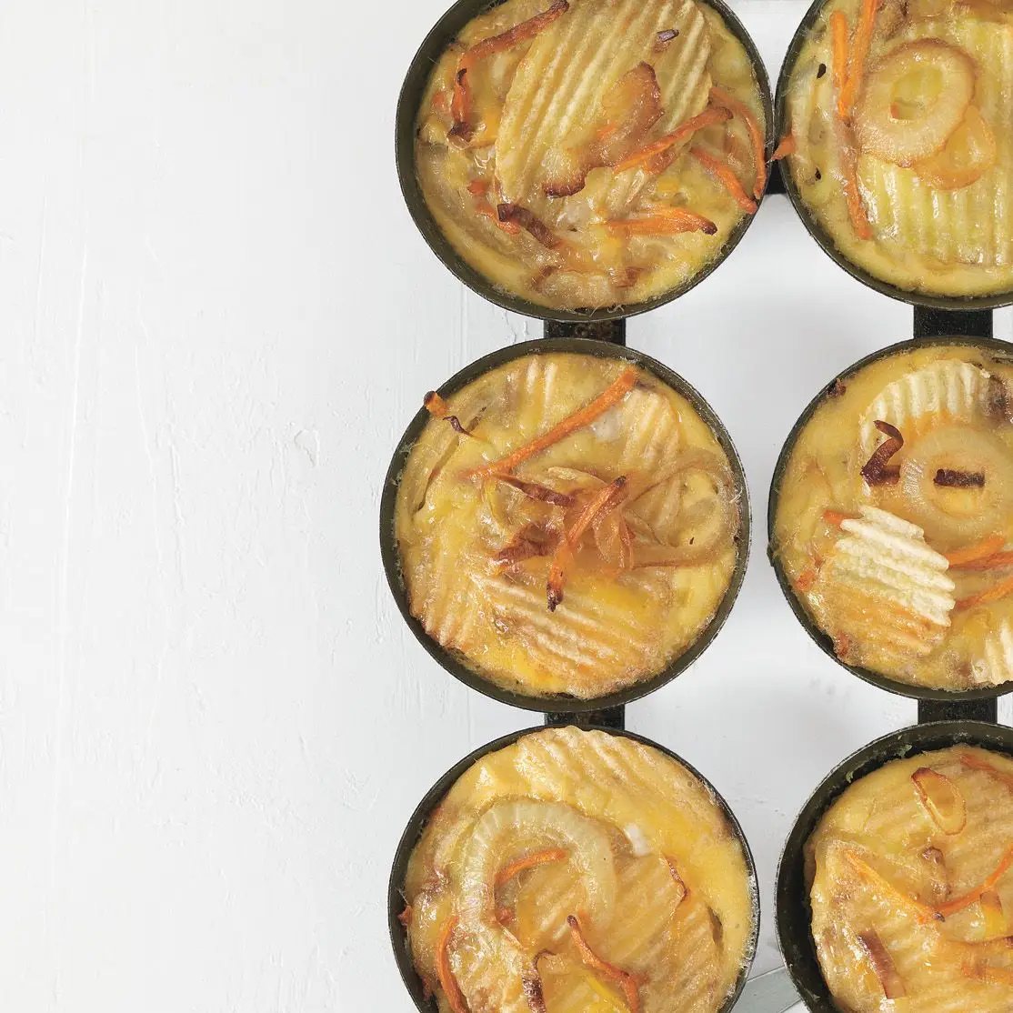Frittatas de batata-batata