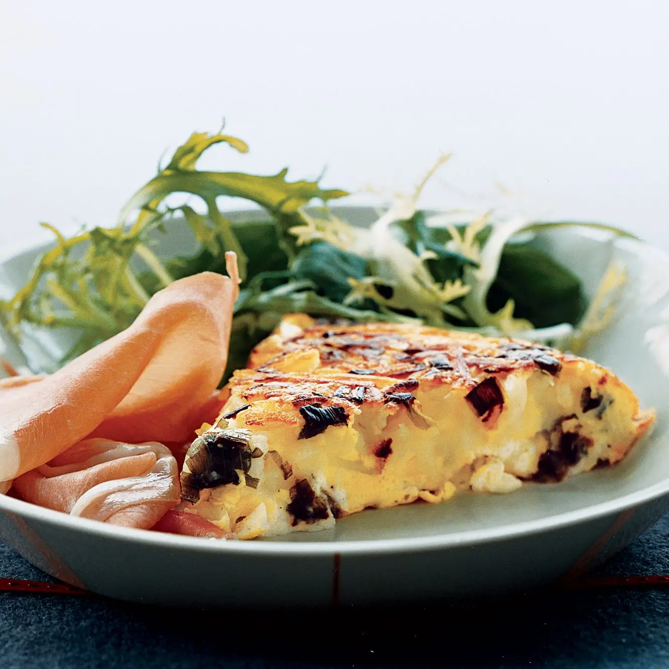 Omelete de batata e boursin