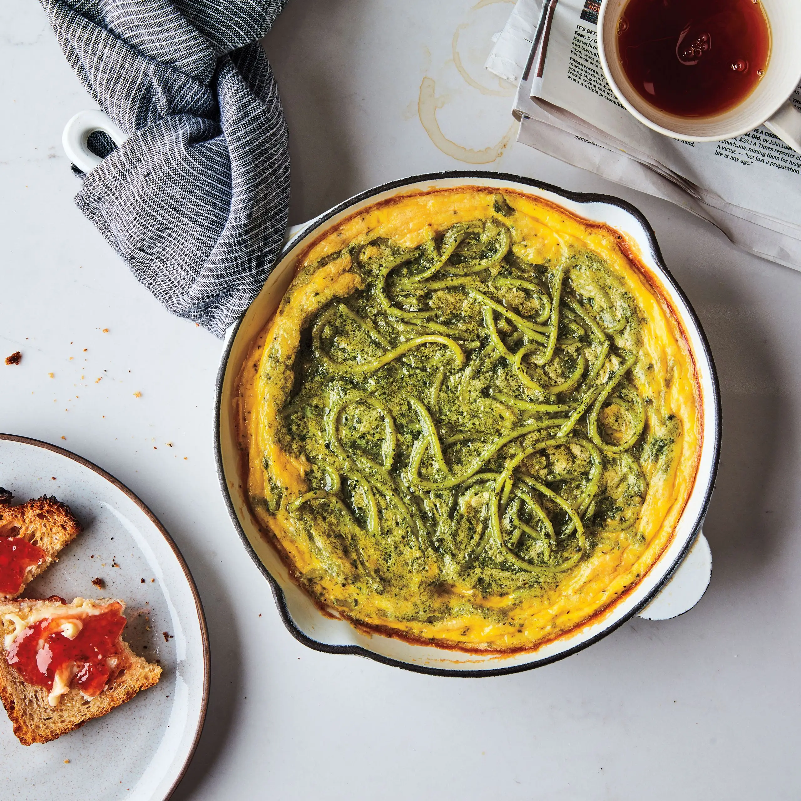 Pasta PESTO OMELTETE