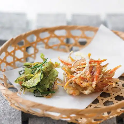 Bolos de Tempura Céu e Terra (Ten Chi Kaki Agé)