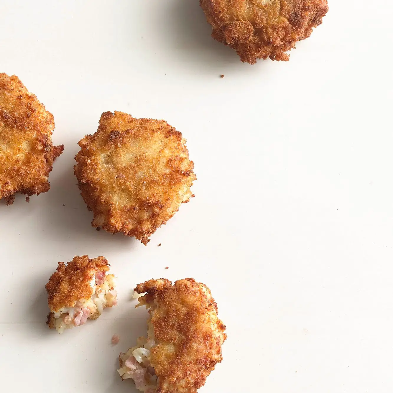 Croquetes de presunto e arroz