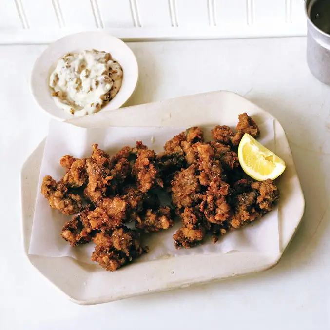 Ostras fritas crocantes da vovó