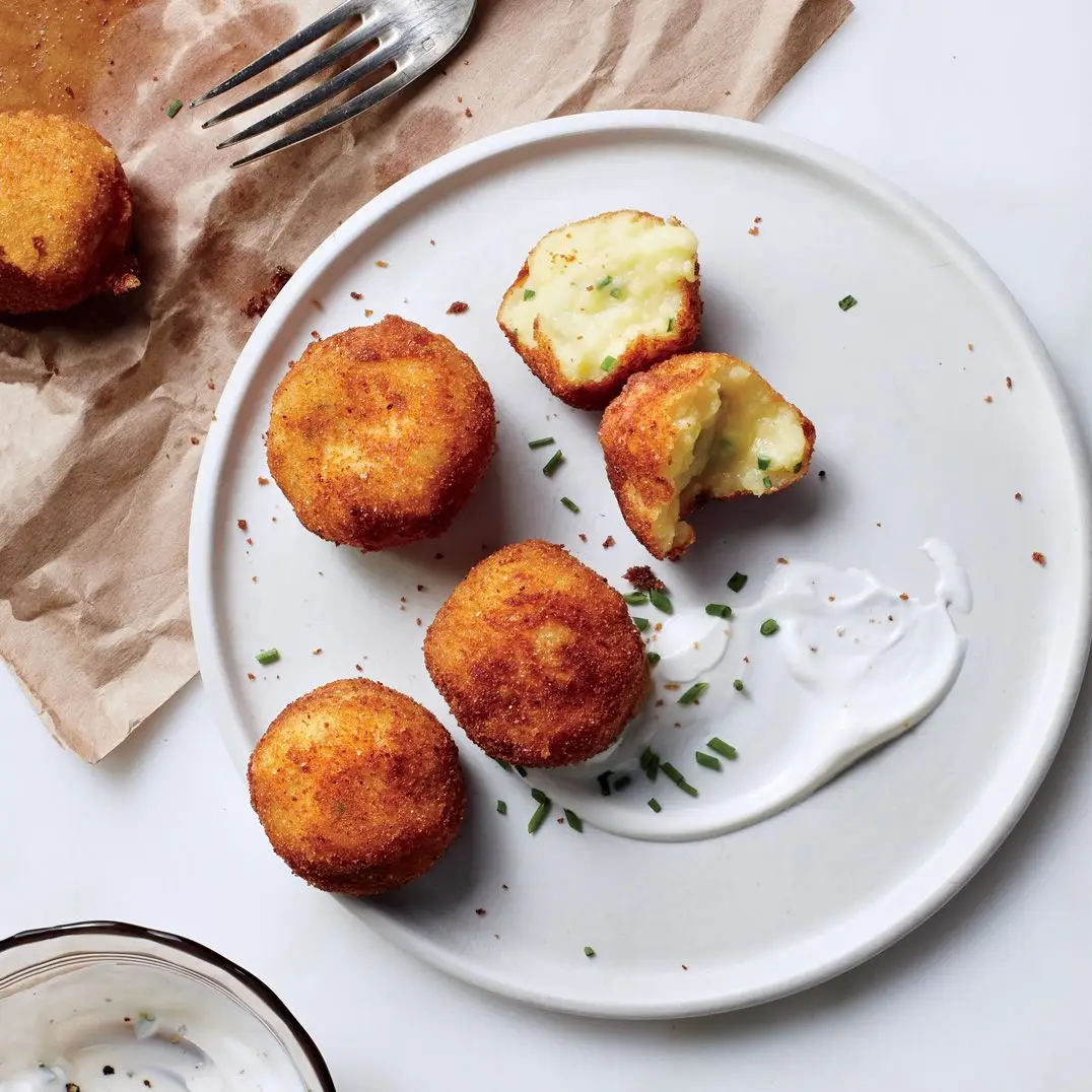 Croquetas de batata purê