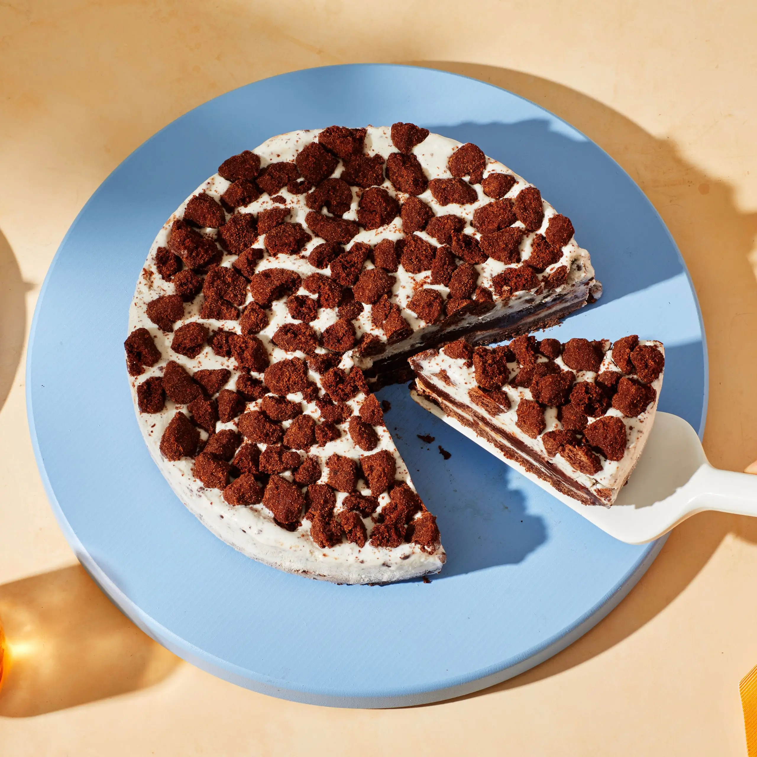 Biscoitos e creme de sorvete