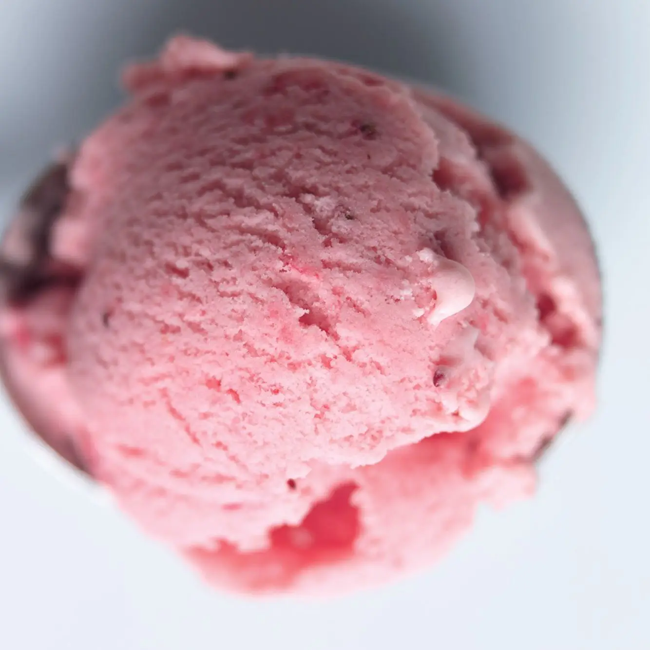 Sorvete de morango sem cozimento sem cozimento