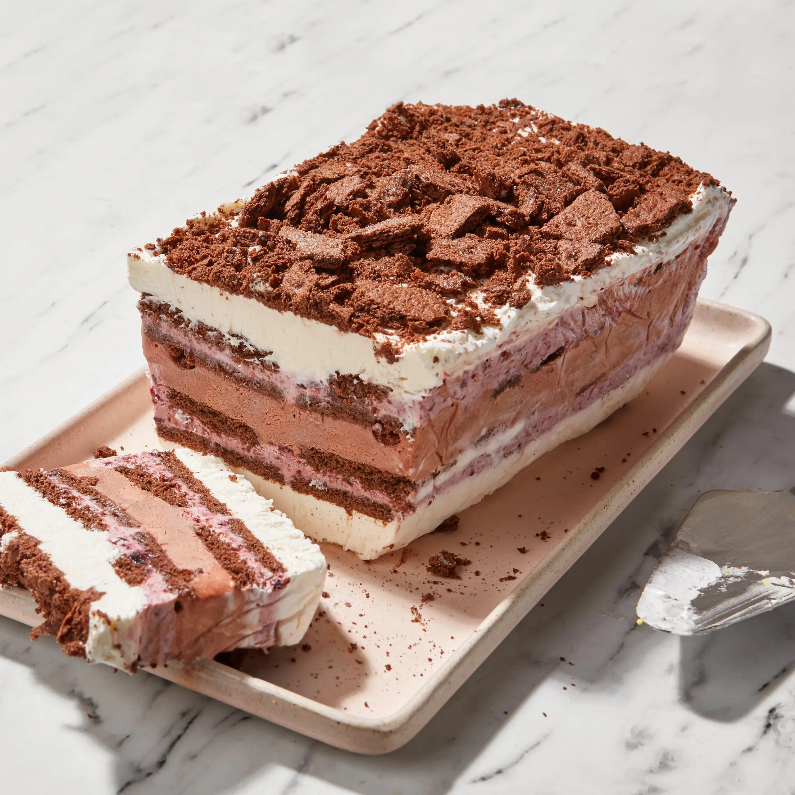 Blackberry e chocolate Cream Icebox Cake