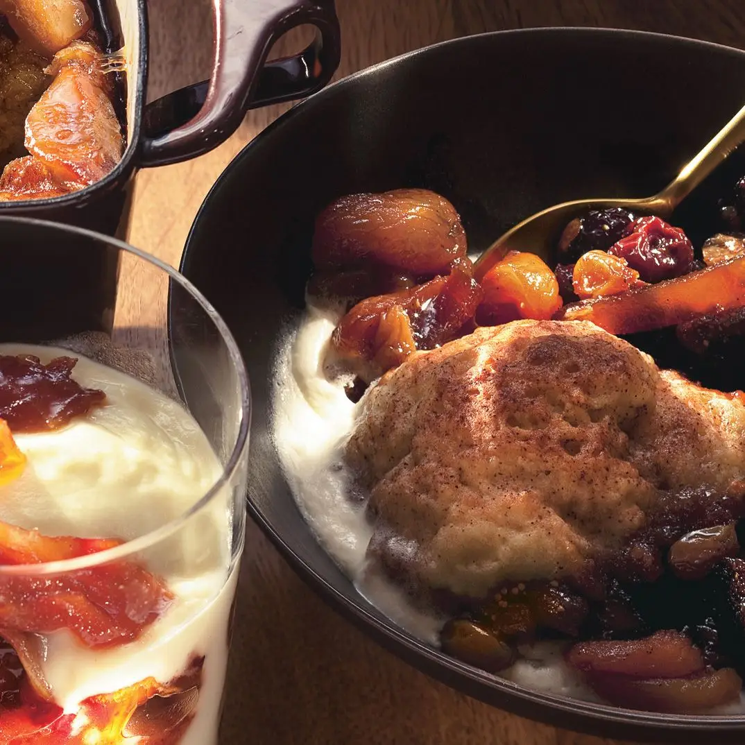 FIG seco, damasco e queda de cereja