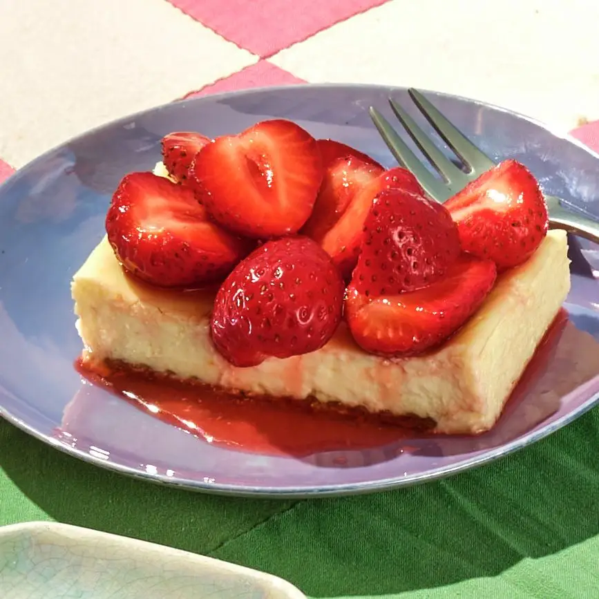 Cheesecake Tart de Strawberry-Biscoff
