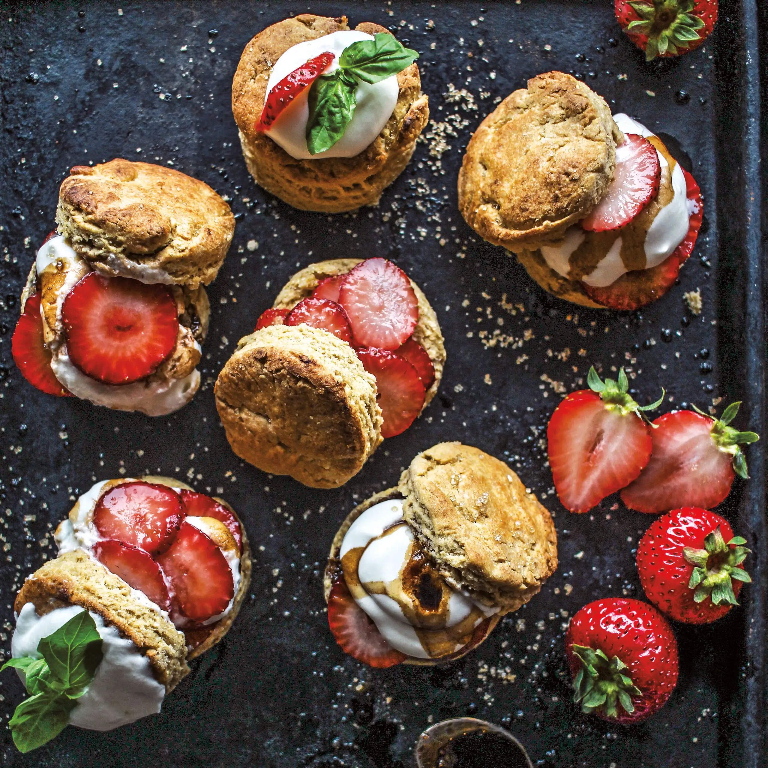 Strawberry Balsamic Shortcakes