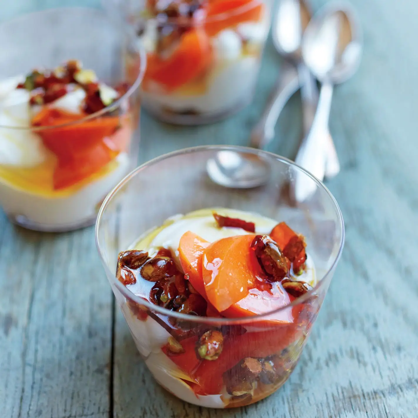 Iogurte com pistache quebradiço