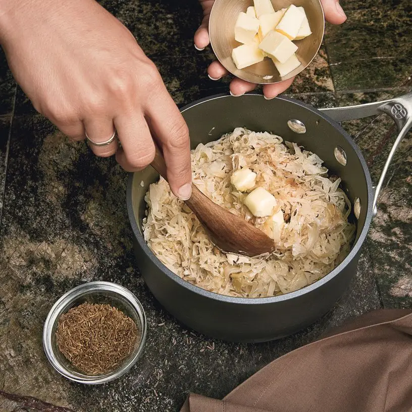 Chucrute com gin e caramba