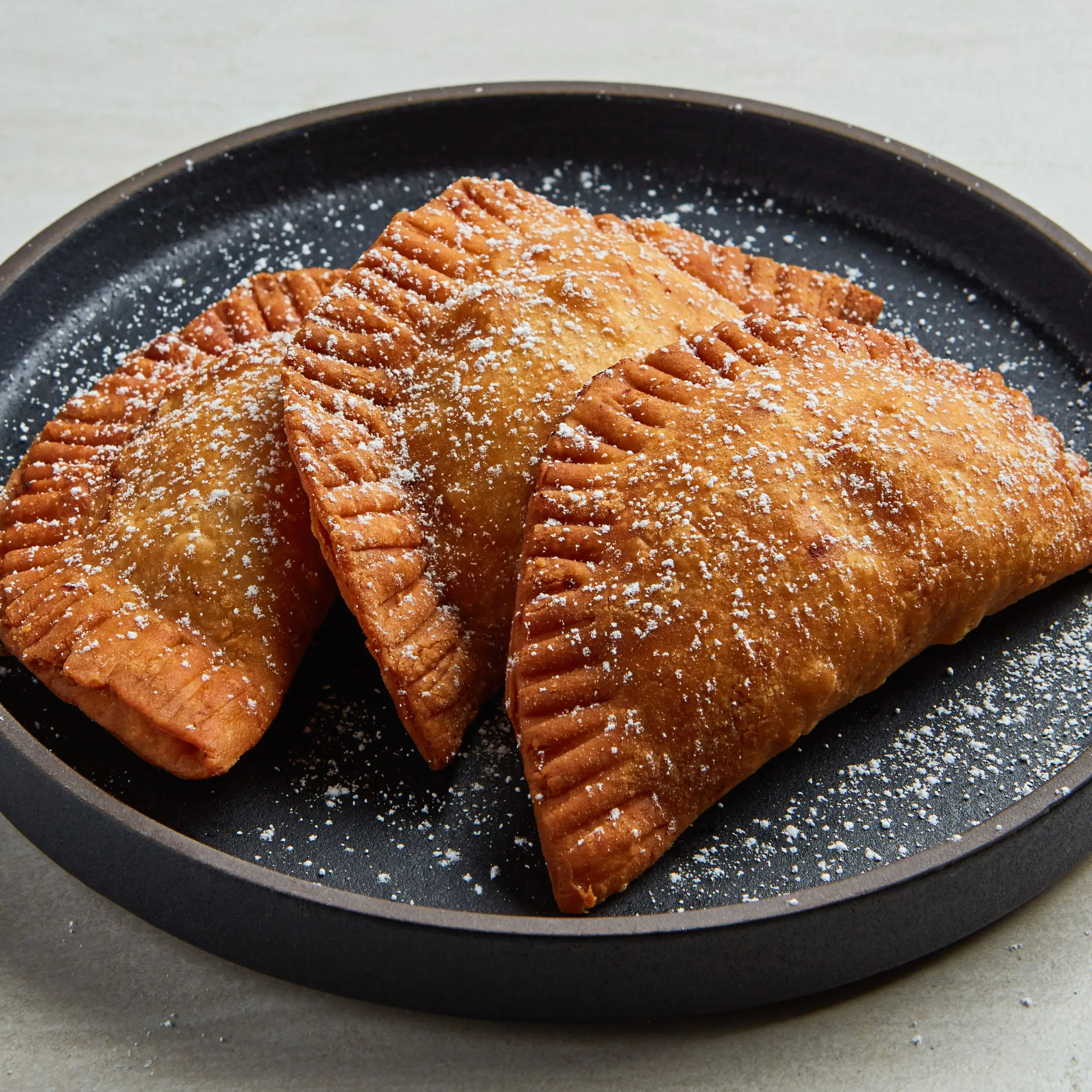 Tortas de maçã fritas