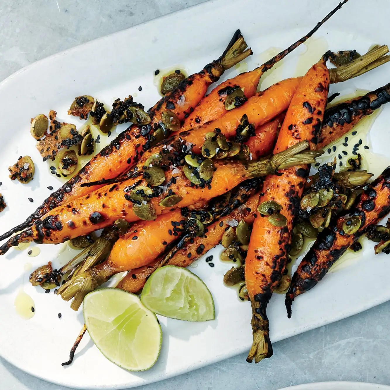 As sementes temperadas polvilham