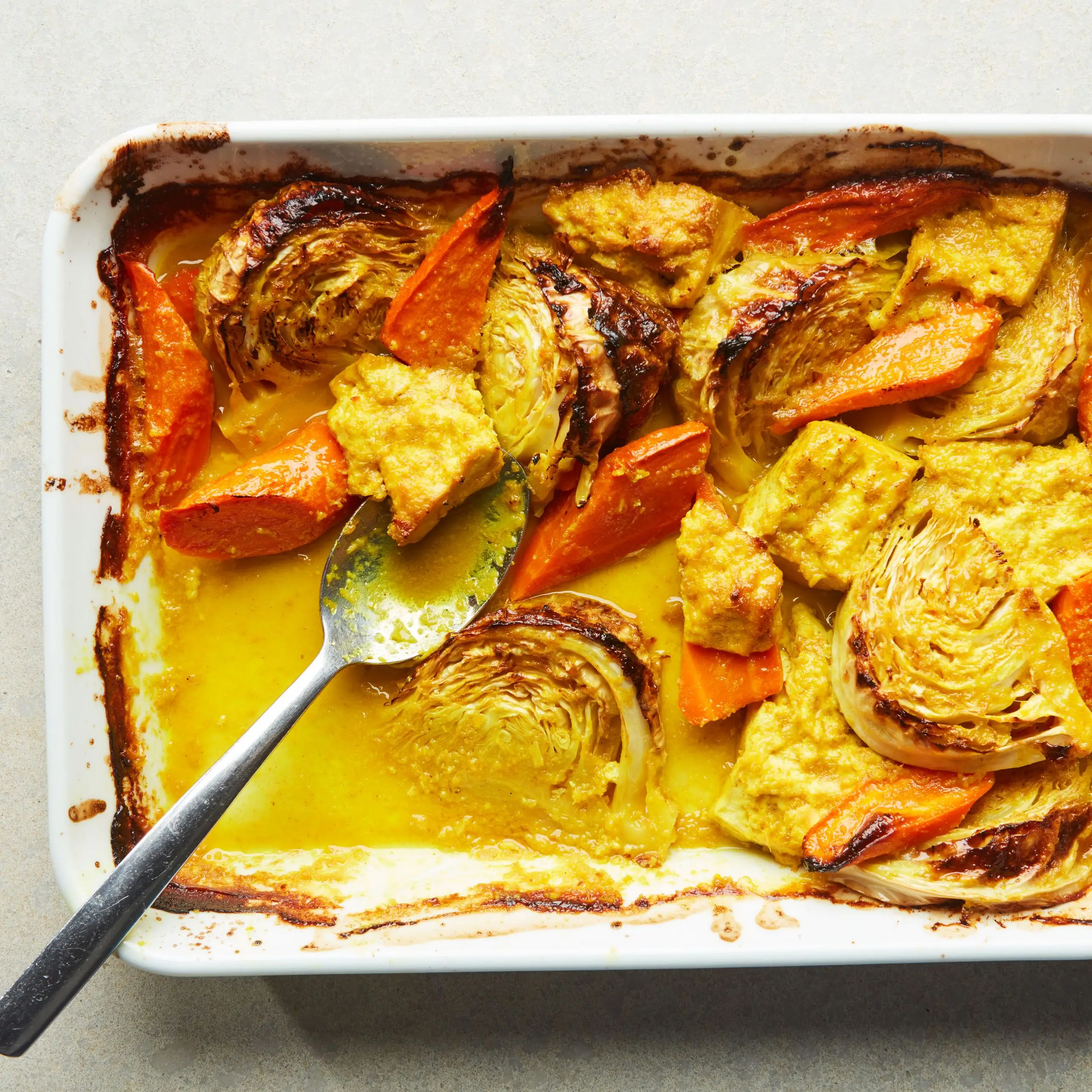 Couve de coco e tofu com capim -limão e gengibre