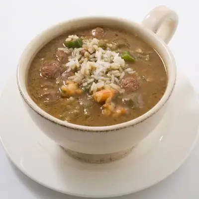 Camarão e Andouille Gumbo