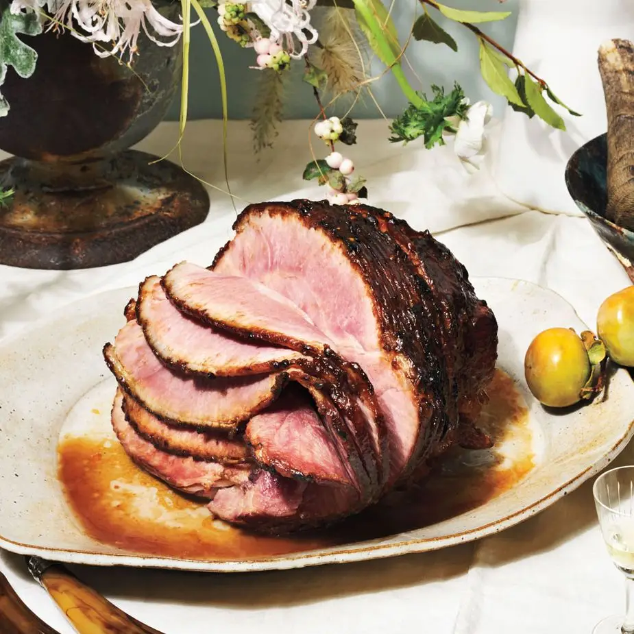 Presunto em espiral picante de tamarindo e mel