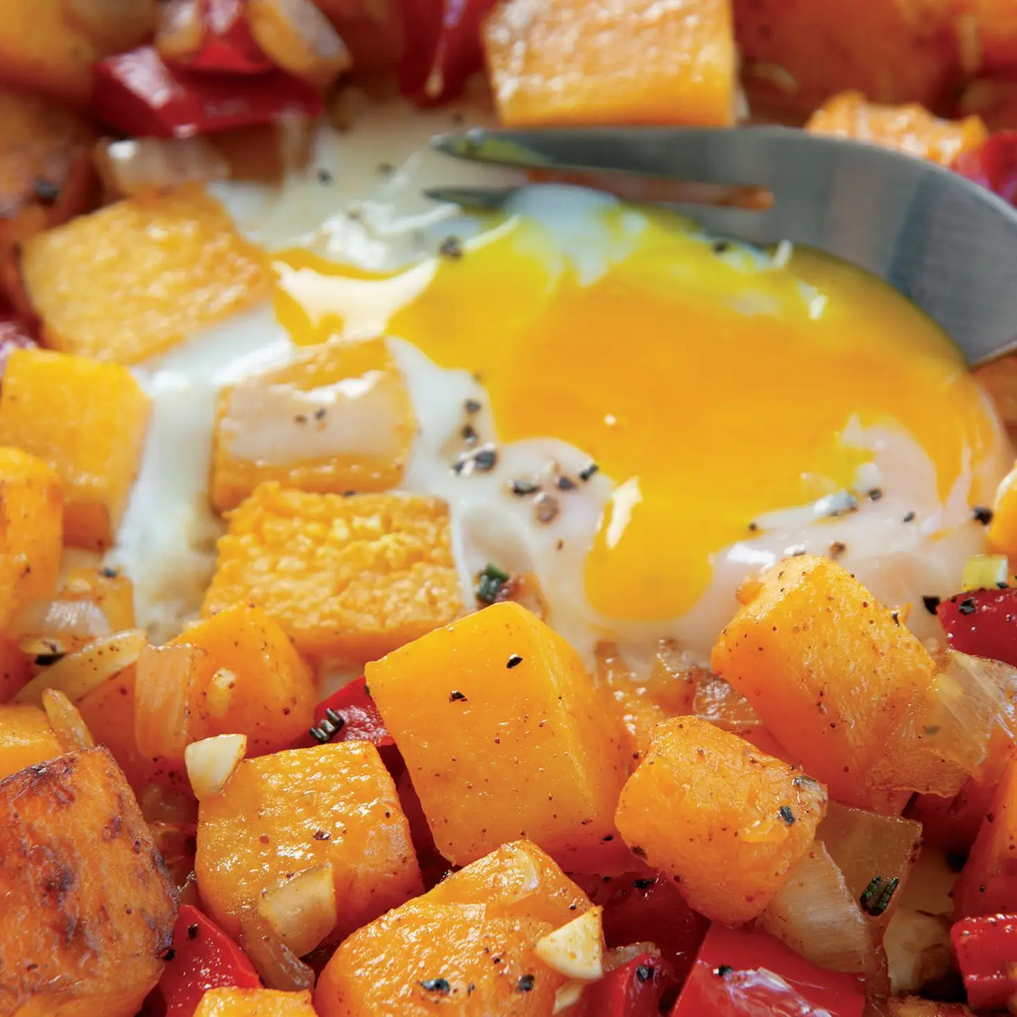 Hash instantâneo de abóbora de pot butternut