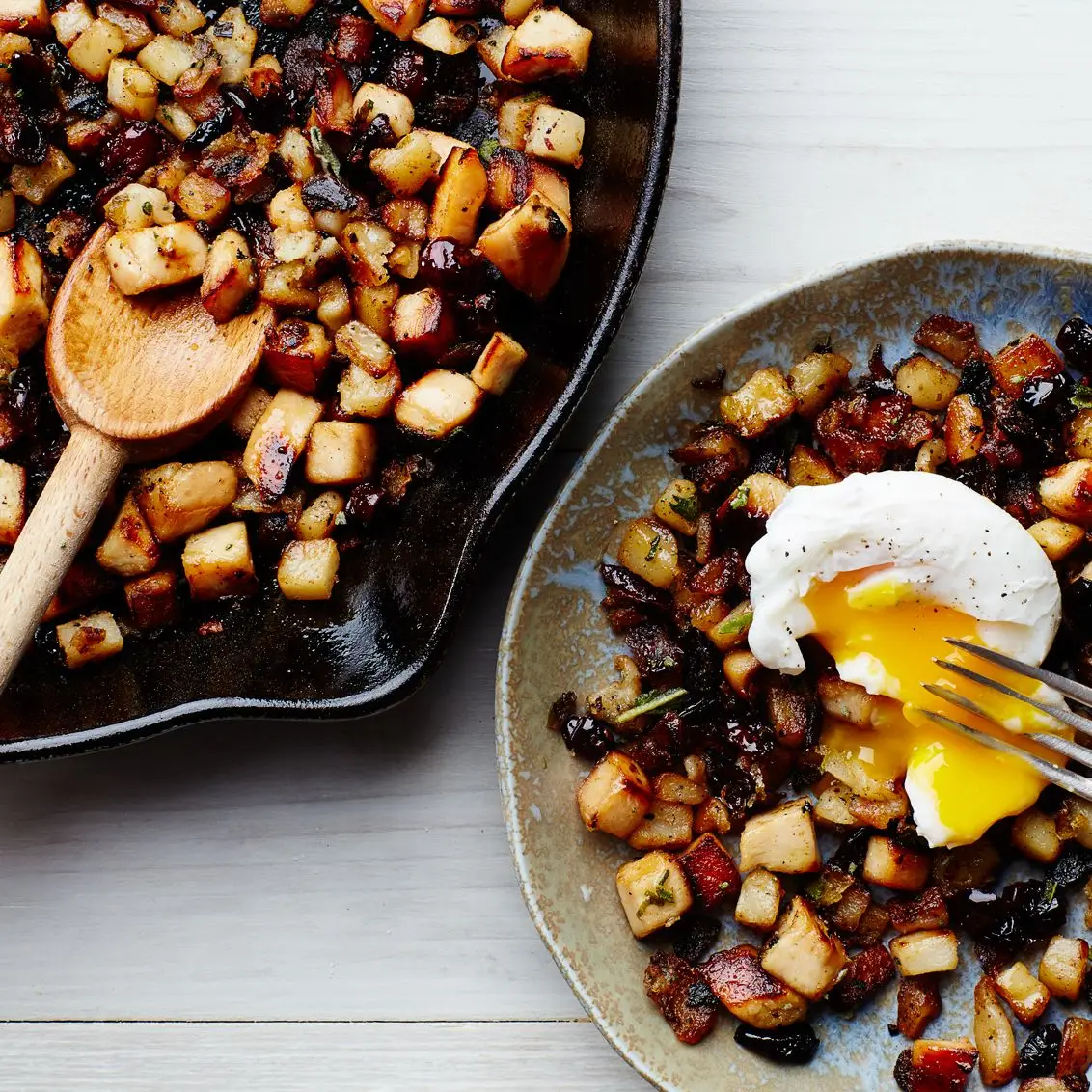 Hash de cranberry de galinha