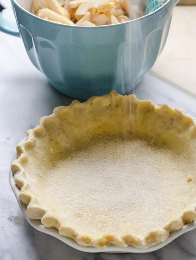 Spiced Pear Pie with Sourdough Crust' title='Spiced Pear Pie
