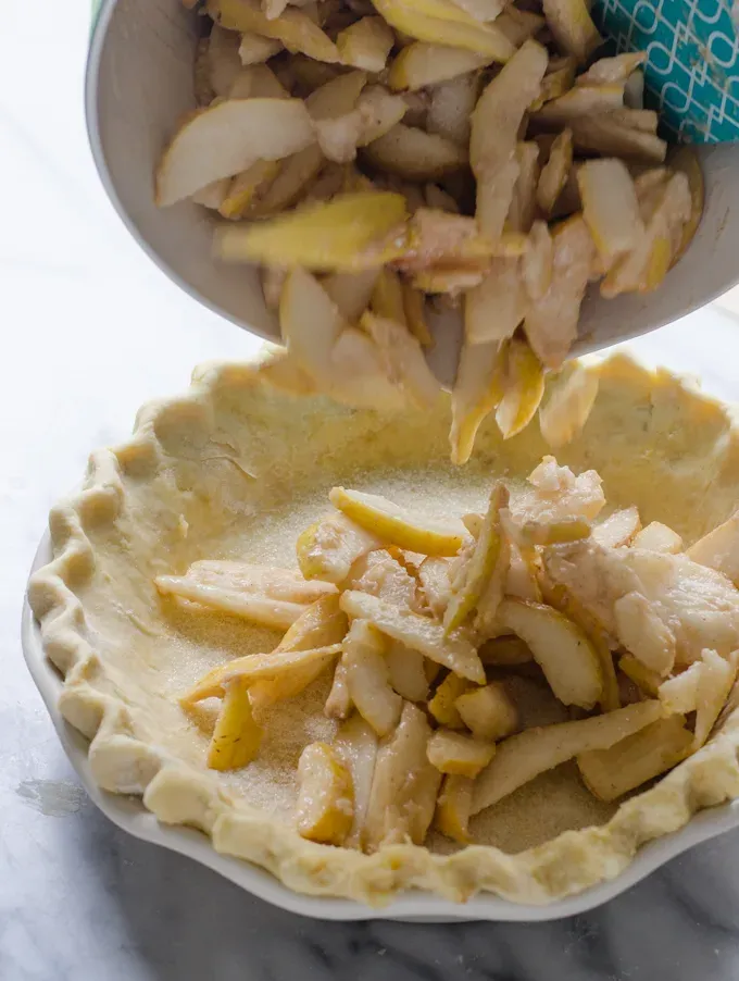 Spiced Pear Pie with Sourdough Crust' title='Spiced Pear Pie