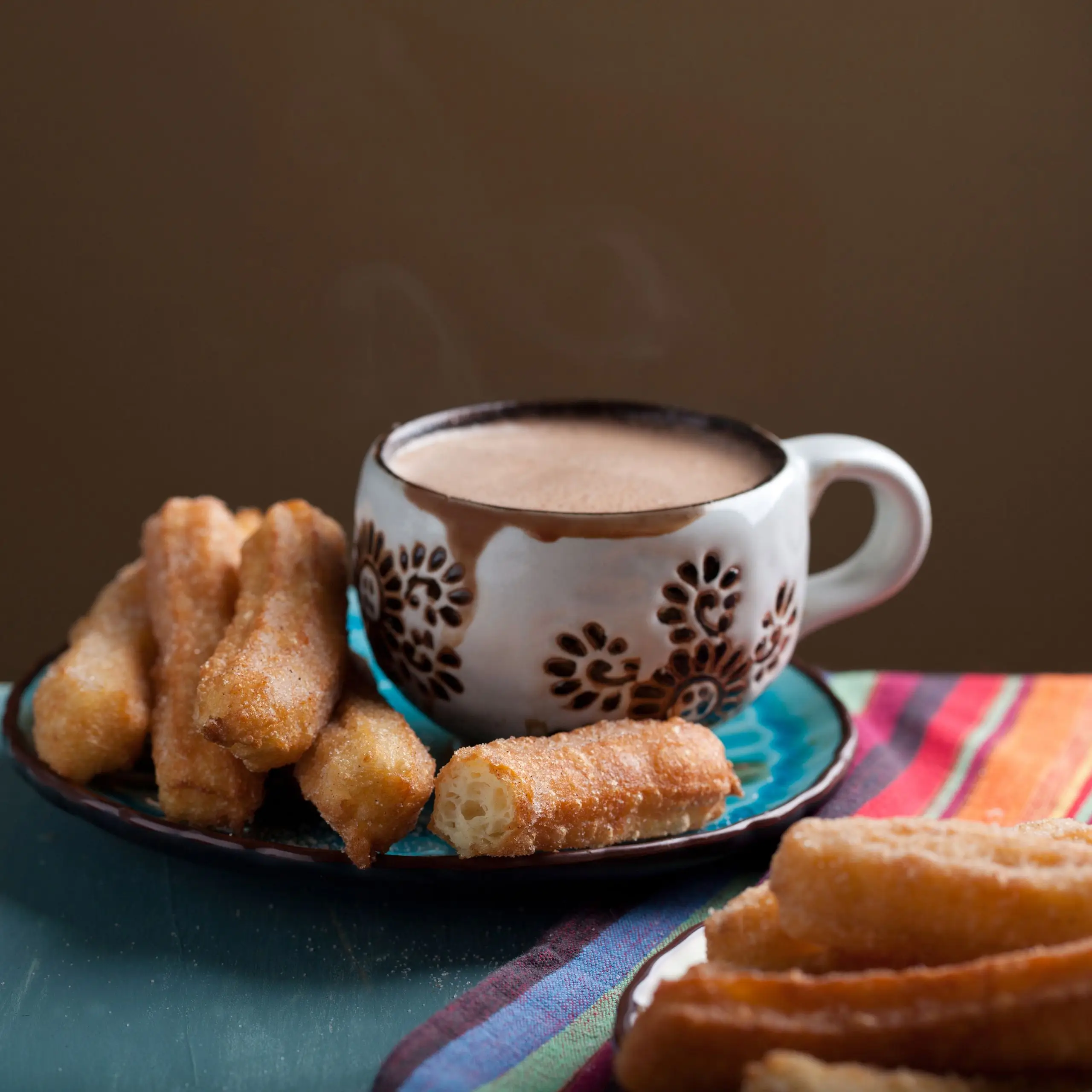 Xoco churros com chocolate quente mexicano
