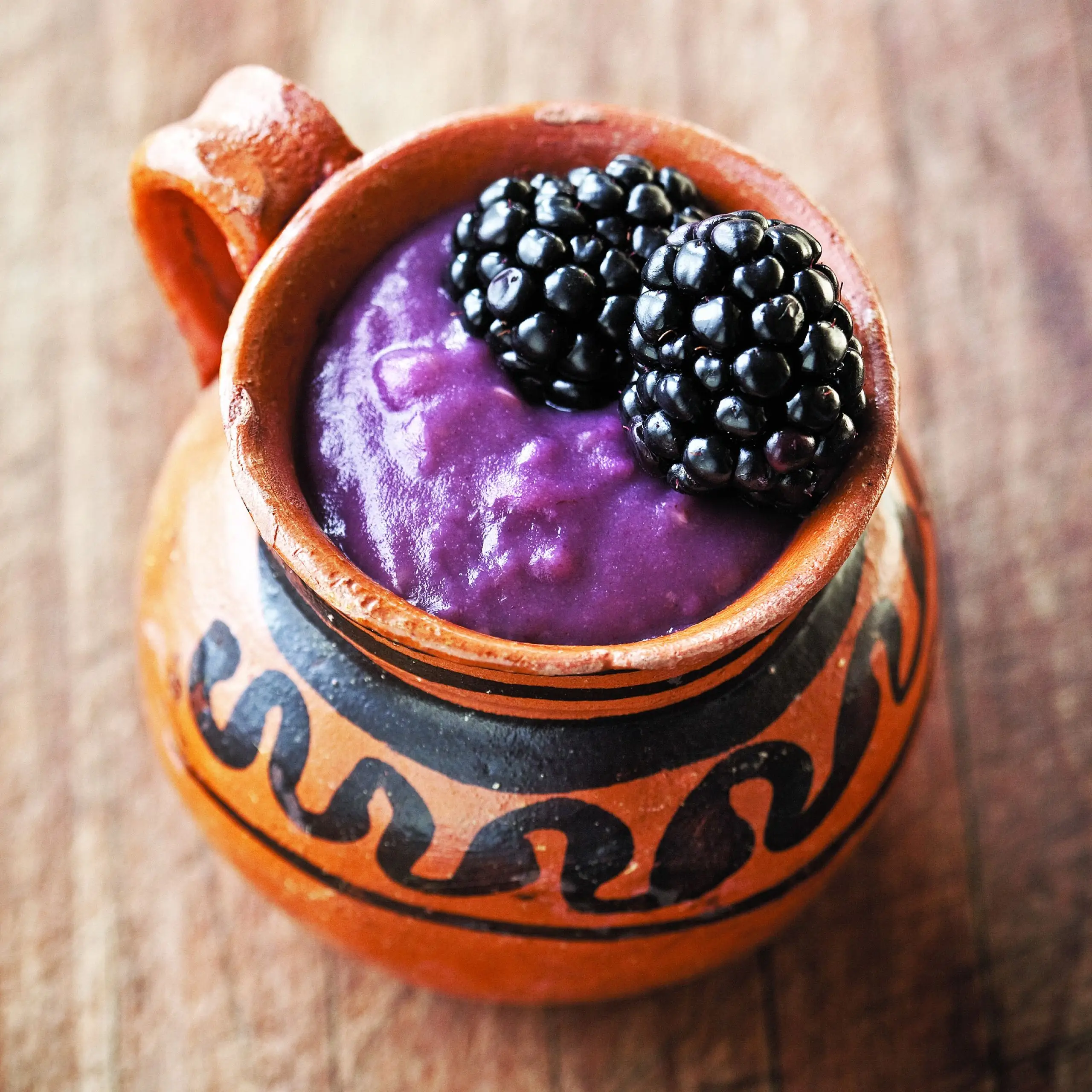 Atole de Barzamoras (Blackberry Atole)