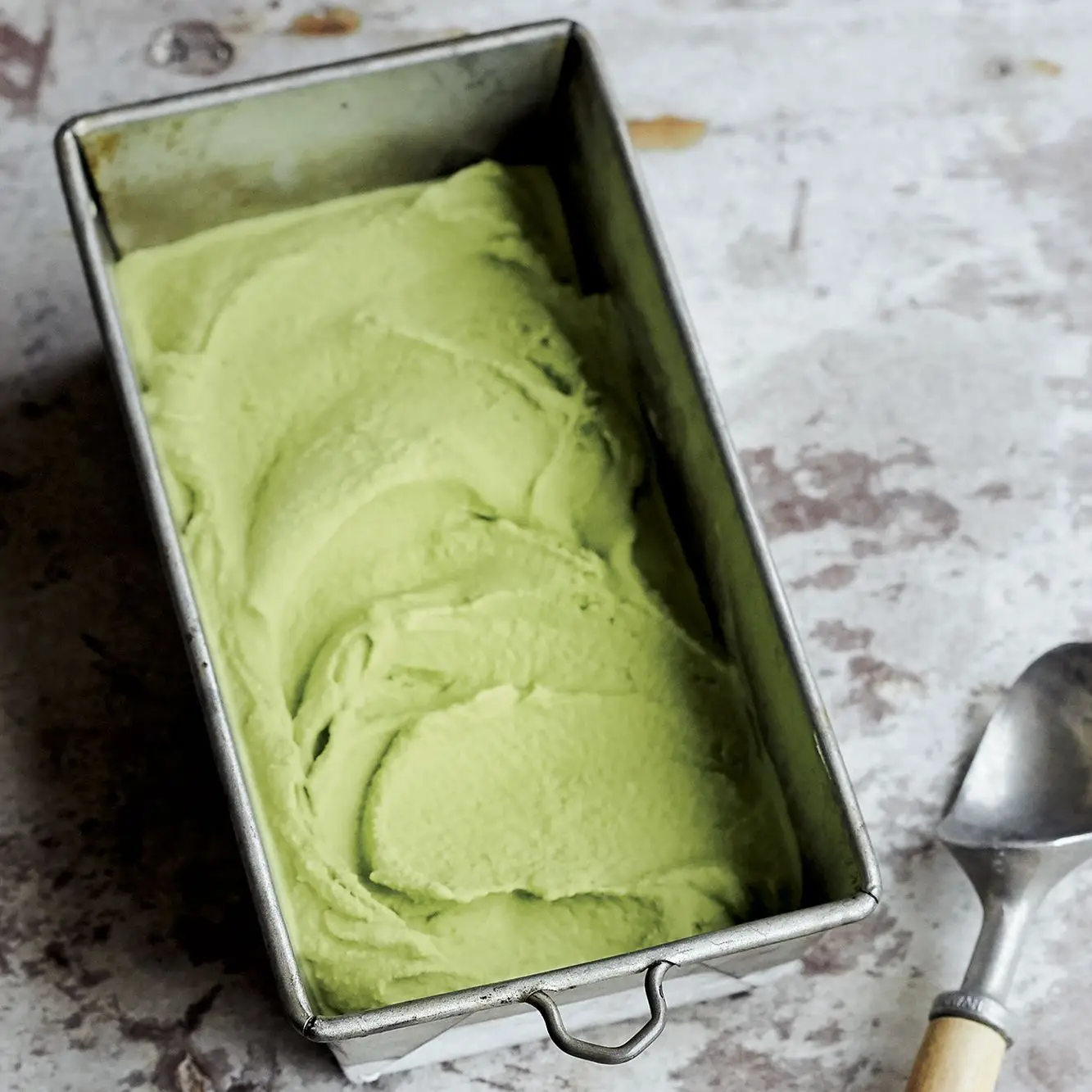 Sorvete de coco matcha