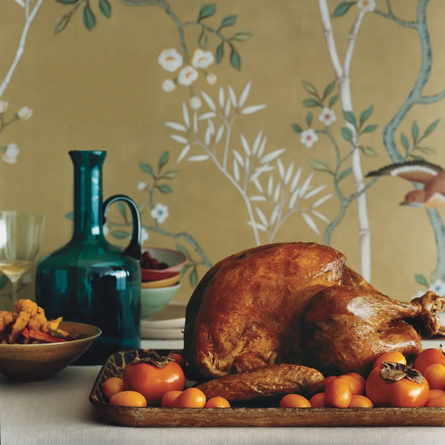 Peru torrado com temperos