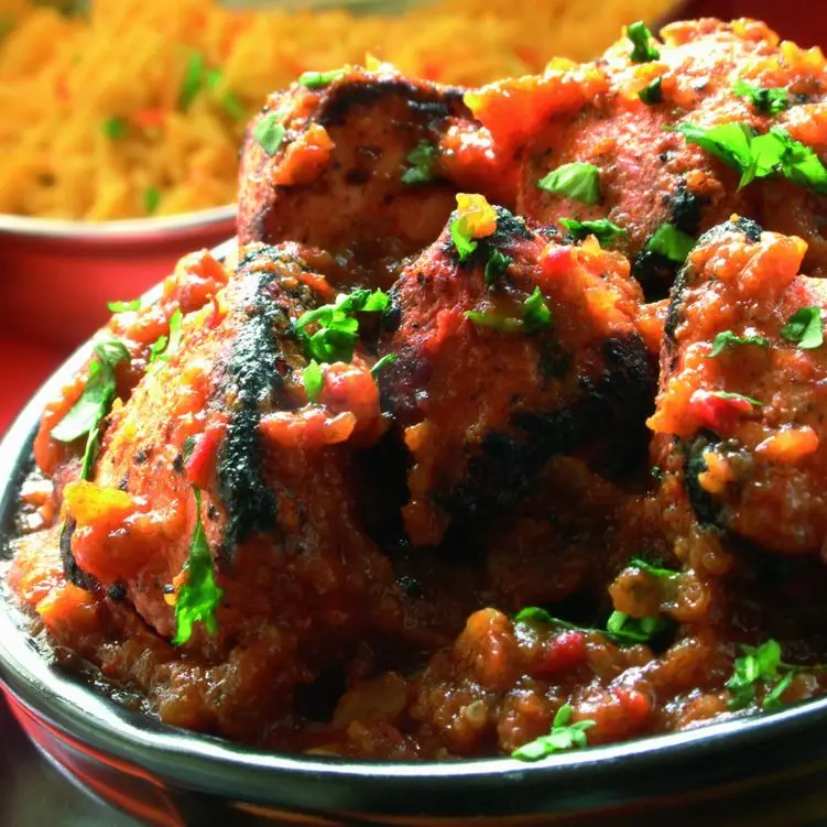 Frango tandoori (churrasco indiano)