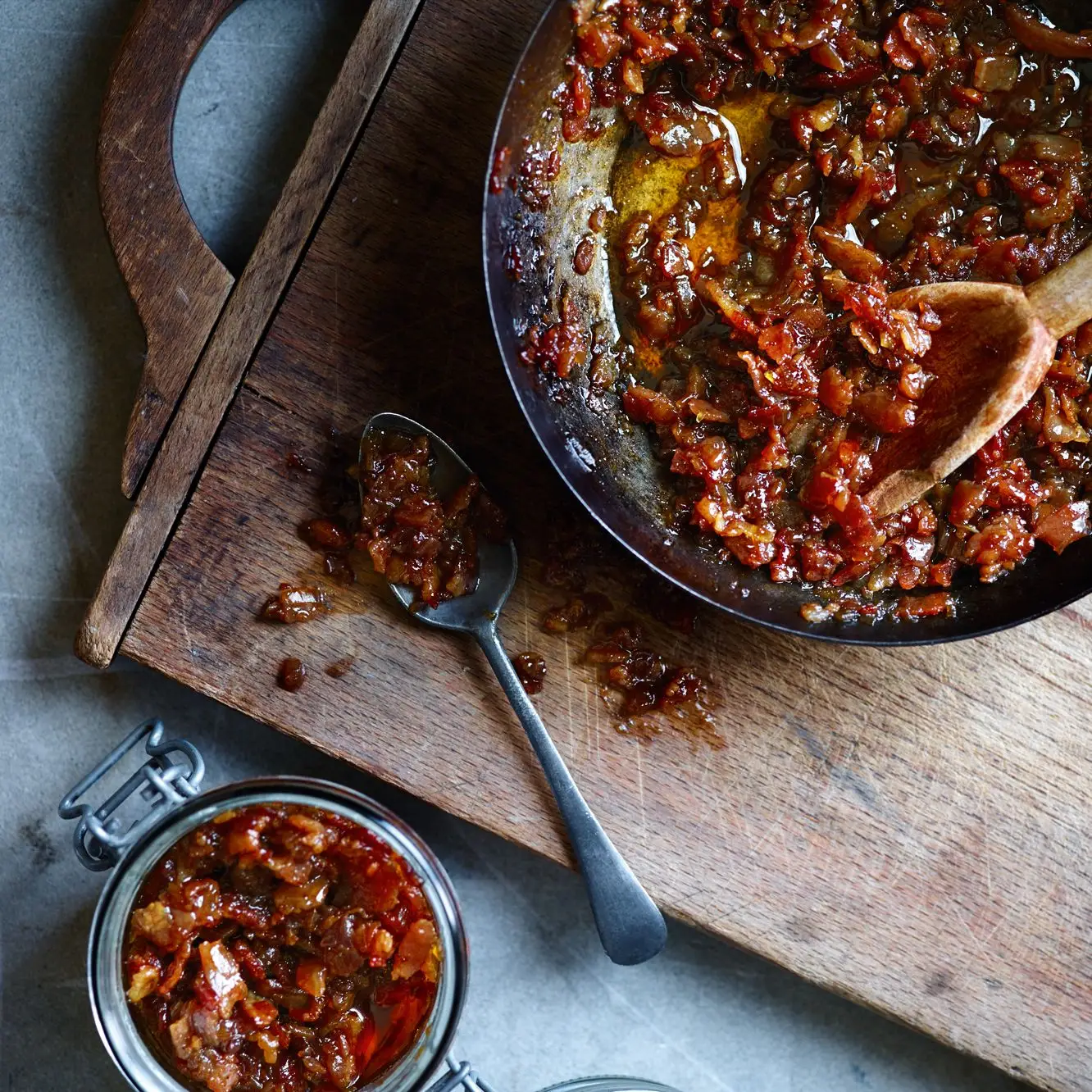 Bacon e uísque geléia