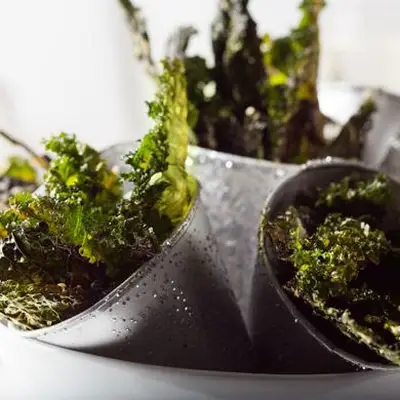 Parmesão Pimenta Curoly Kale Chips