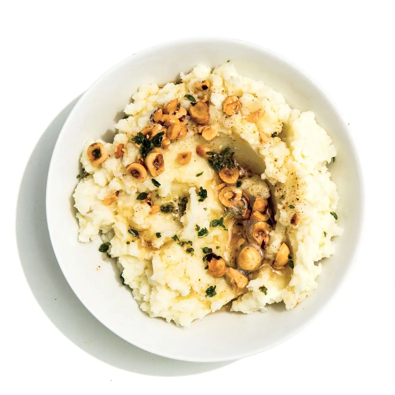 Kohlrabi pyré s hnedým maslom