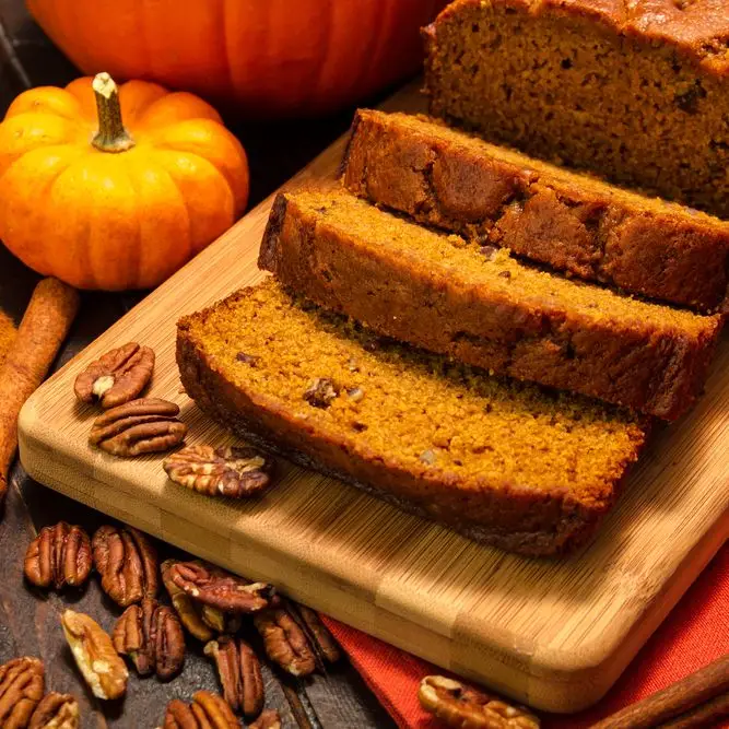 Pão de abóbora temperado