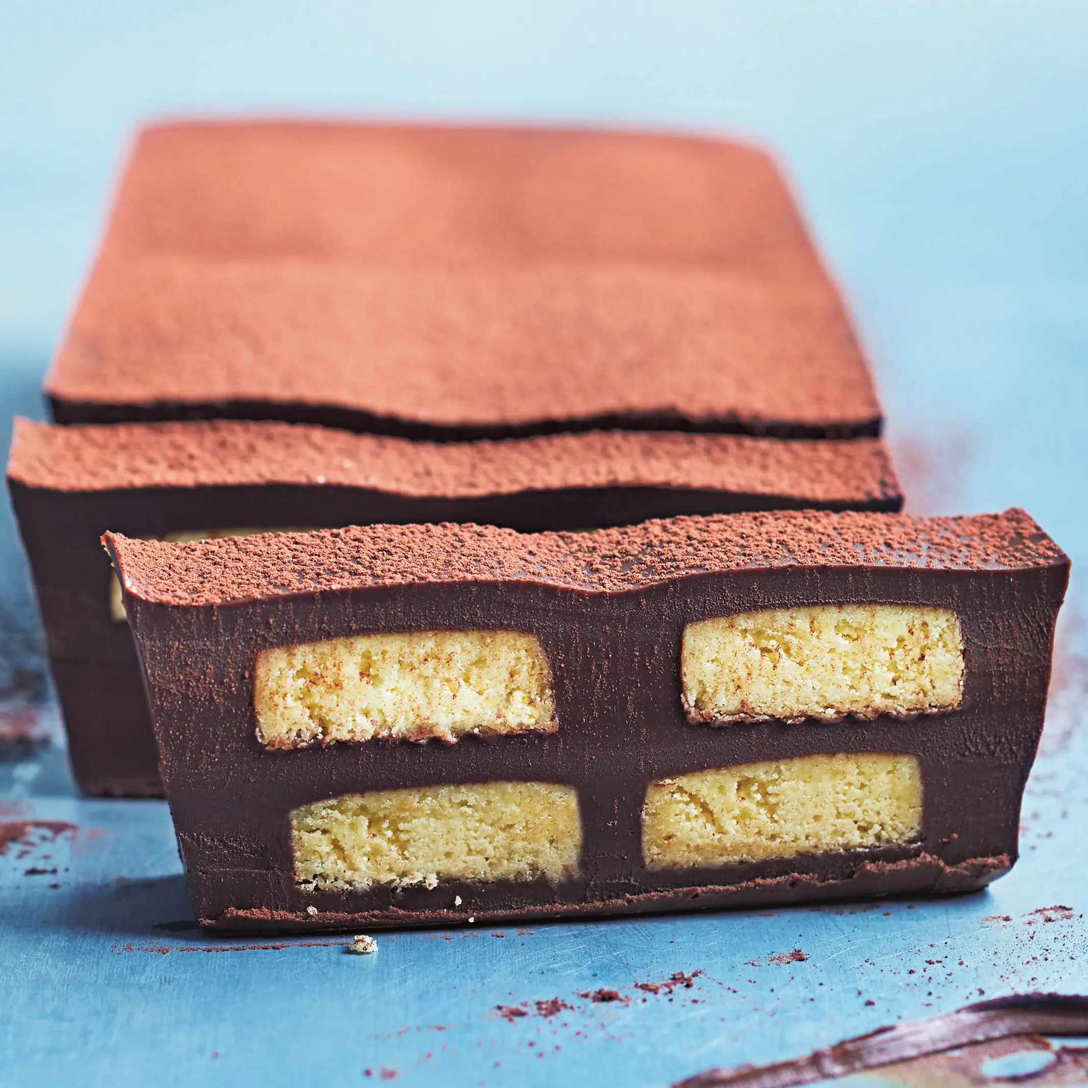 Fatia de biscoito de chocolate