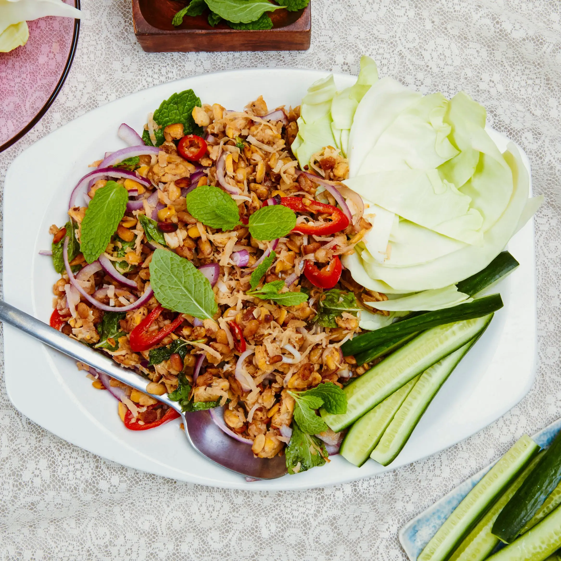 Coco Tempeh Larb