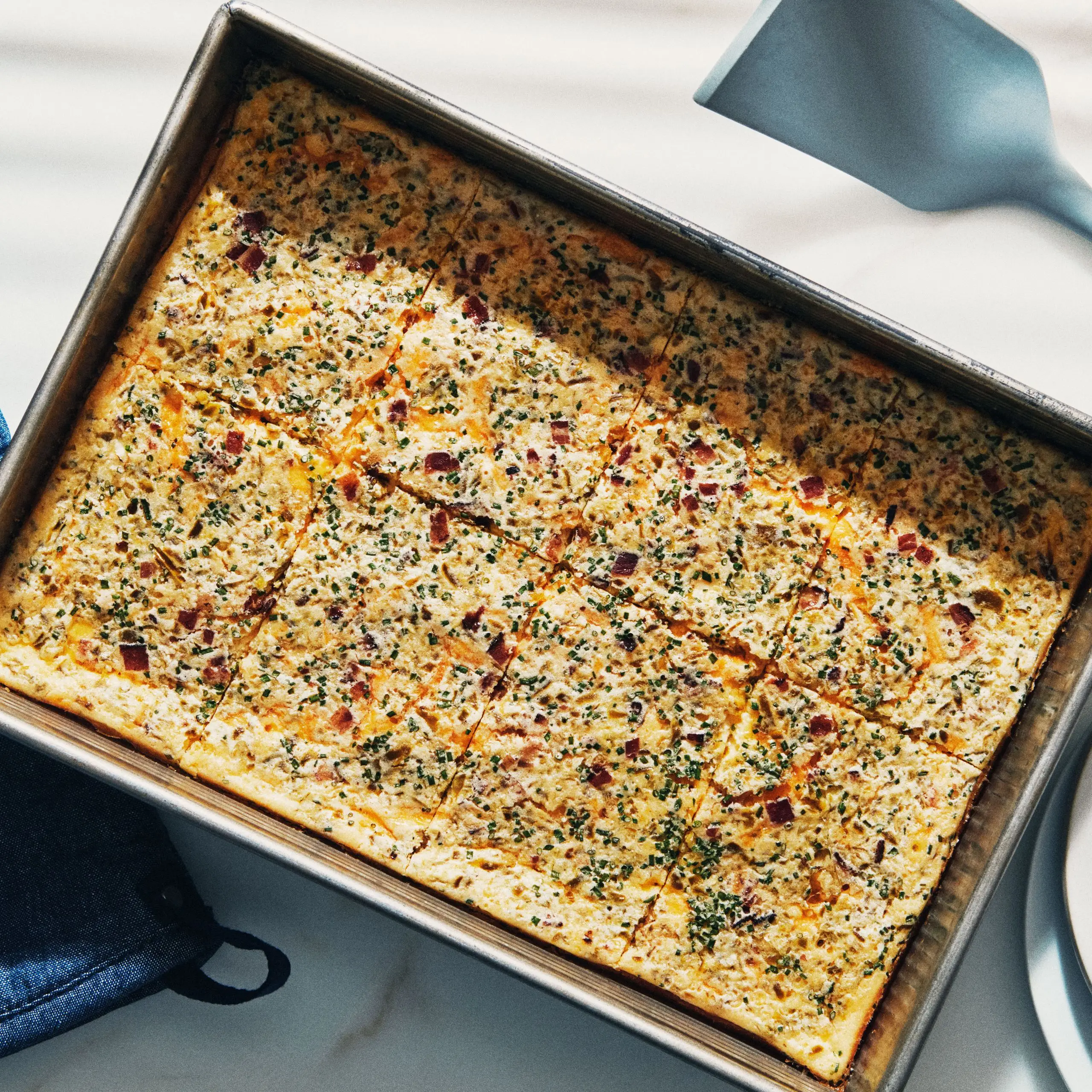 Caçarola de café da manhã de pão de milho