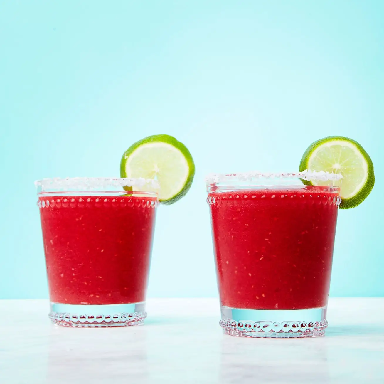 Margarita de gingue de framboesa congelada