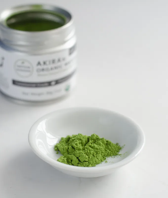 Akira ceremonial grade matcha green tea powder.' title='BEST Organic Matcha Powder Review